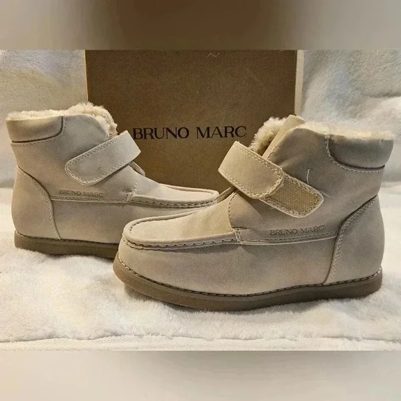 Bruno Marc light tan 12c fur girl boots - Picture 10 of 15